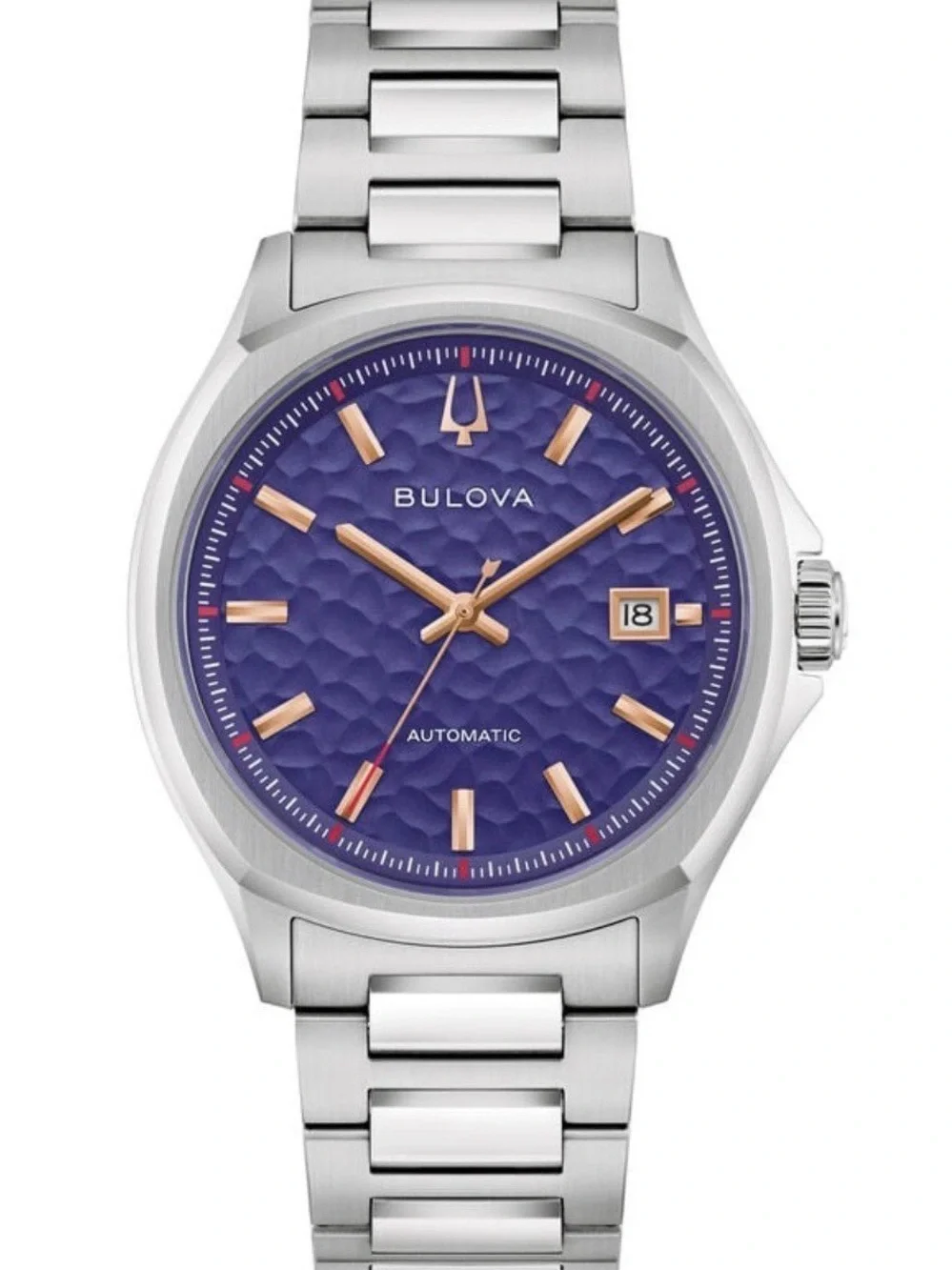 Bulova Tony Bennett NYC Purple Dial Automatic Men's Watch 96B484 Sapphire